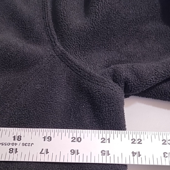 Black Soft Fleece Jacket Lined with Sherpa Fleece & Accents on Cuffs & Collar - Picture 5 of 11